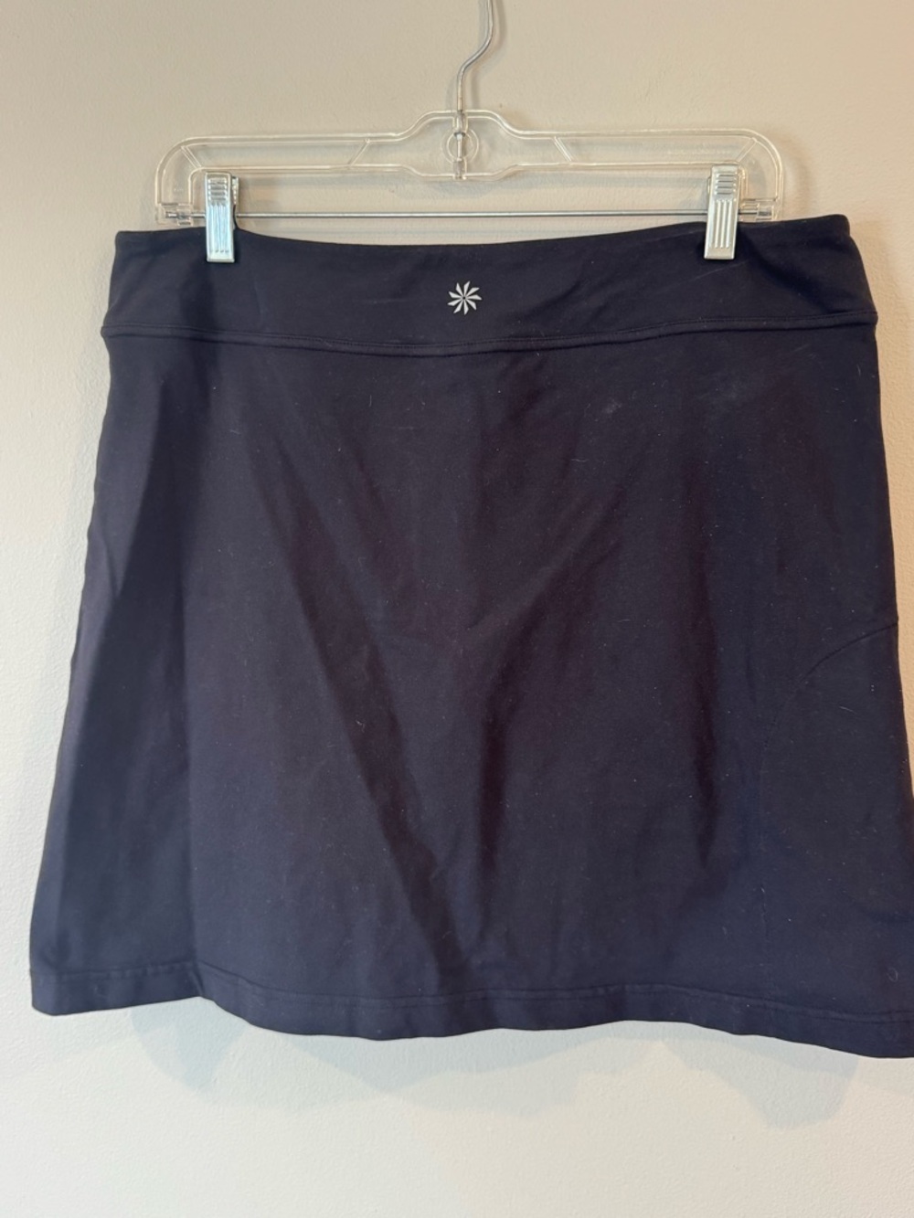 Athleta Skort Womens Large Black Dobby Be Free Athletic Skirt Pickleball Tennis